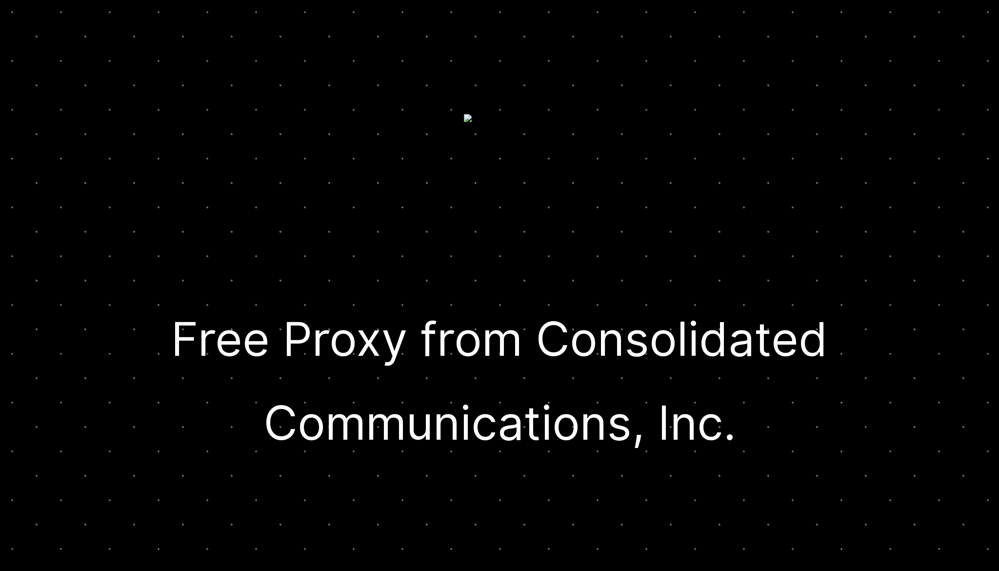 Free proxy from consolidated communications inc ditatompel
